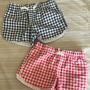 Cat & Jack Pink and White Gingham Shorts